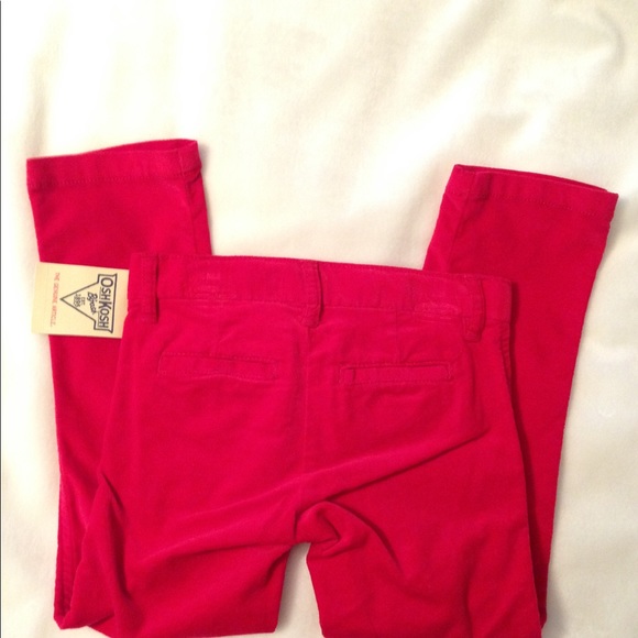 NWT OshKosh red velvet girls pants. Size 4. - Picture 2 of 3